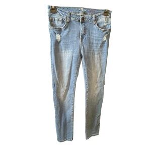 7 For All Mankind Light Blue Distressed Slimmy Jeans